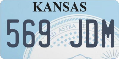 KS license plate 569JDM