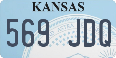 KS license plate 569JDQ