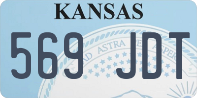 KS license plate 569JDT