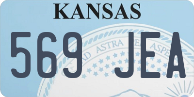KS license plate 569JEA