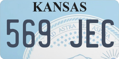 KS license plate 569JEC