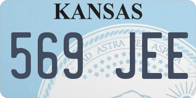 KS license plate 569JEE