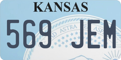 KS license plate 569JEM