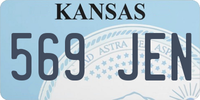 KS license plate 569JEN
