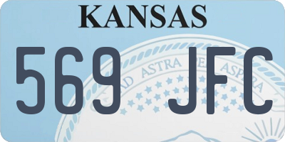 KS license plate 569JFC