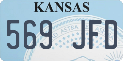 KS license plate 569JFD