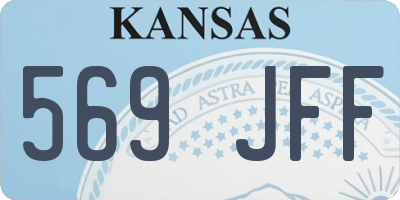 KS license plate 569JFF