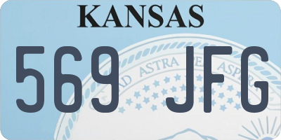 KS license plate 569JFG