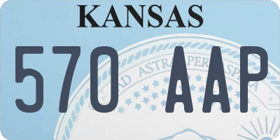 KS license plate 570AAP