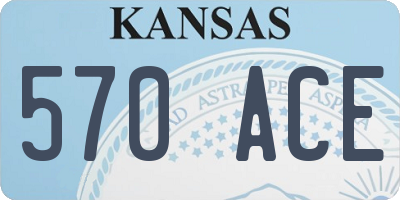 KS license plate 570ACE