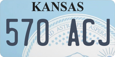 KS license plate 570ACJ