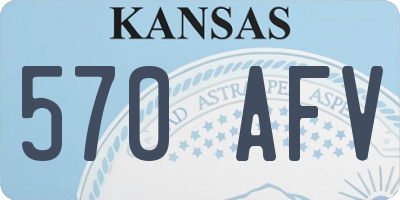 KS license plate 570AFV