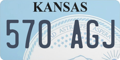 KS license plate 570AGJ