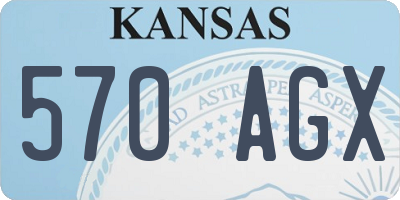 KS license plate 570AGX