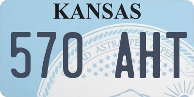 KS license plate 570AHT