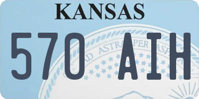 KS license plate 570AIH