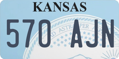 KS license plate 570AJN