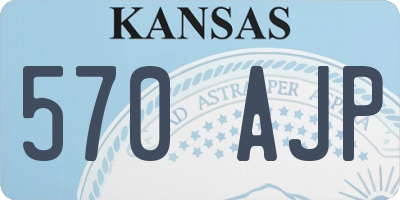 KS license plate 570AJP