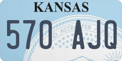 KS license plate 570AJQ