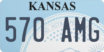 KS license plate 570AMG