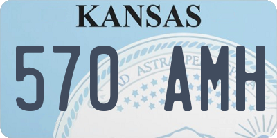 KS license plate 570AMH