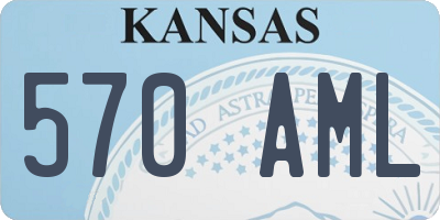 KS license plate 570AML