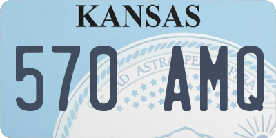 KS license plate 570AMQ