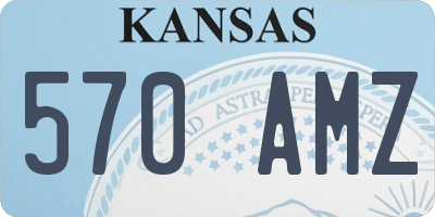 KS license plate 570AMZ