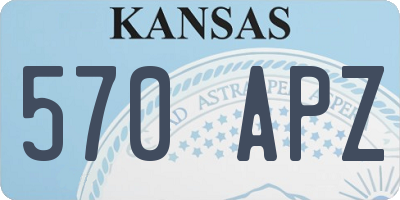 KS license plate 570APZ