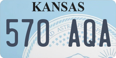KS license plate 570AQA