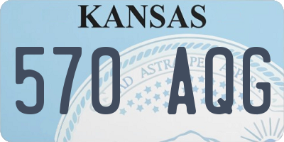 KS license plate 570AQG