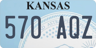 KS license plate 570AQZ