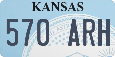 KS license plate 570ARH