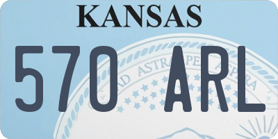 KS license plate 570ARL