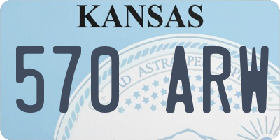 KS license plate 570ARW