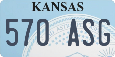 KS license plate 570ASG