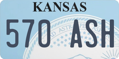 KS license plate 570ASH