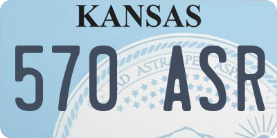 KS license plate 570ASR