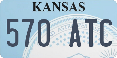 KS license plate 570ATC