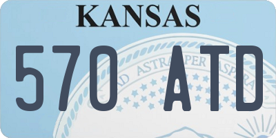 KS license plate 570ATD