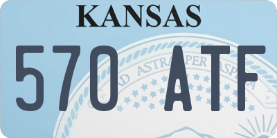 KS license plate 570ATF