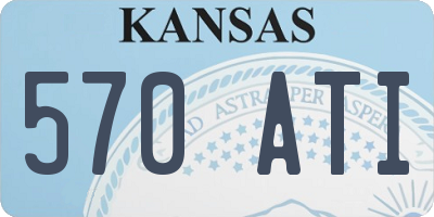 KS license plate 570ATI