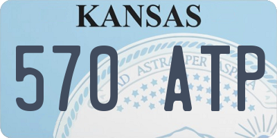 KS license plate 570ATP