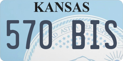 KS license plate 570BIS