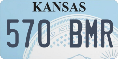 KS license plate 570BMR