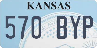 KS license plate 570BYP