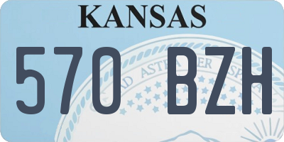 KS license plate 570BZH