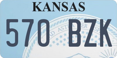 KS license plate 570BZK