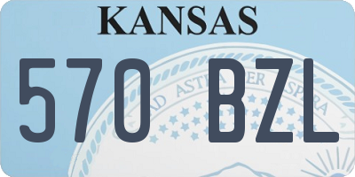KS license plate 570BZL