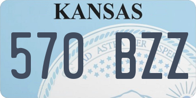 KS license plate 570BZZ